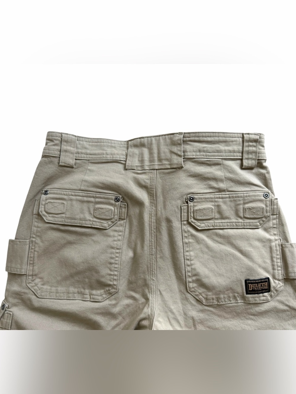 Duluth Trading Men’s DuluthFlex Fire Hose Cargo Work Pants 32x34 Khaki Utility - Picture 6 of 9